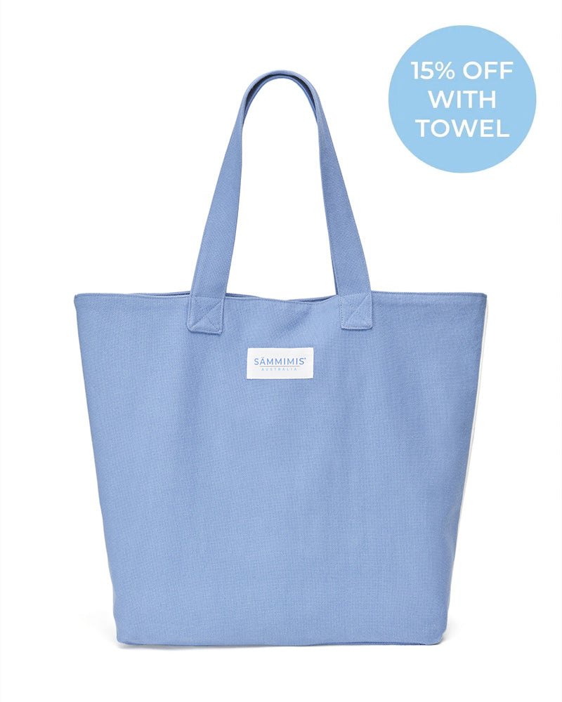 CORFU Jumbo Canvas Bag: Denim Blue