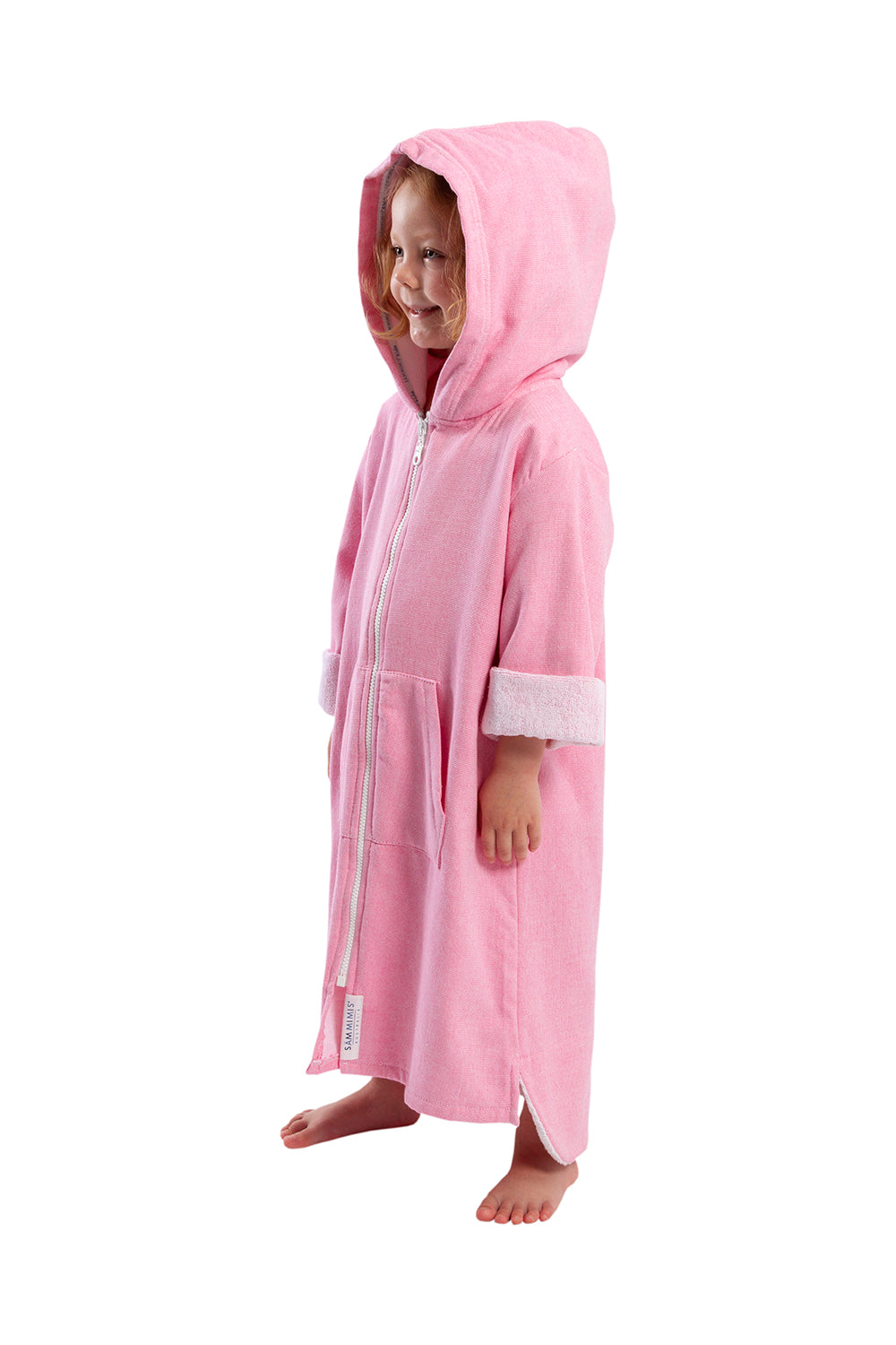 MENORCA Baby Terry Hooded Towel: Pink