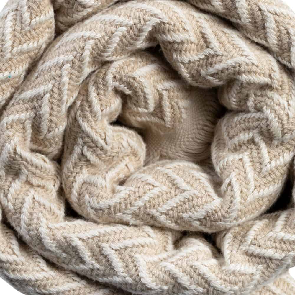 BARCELONA Throw: Beige/Natural