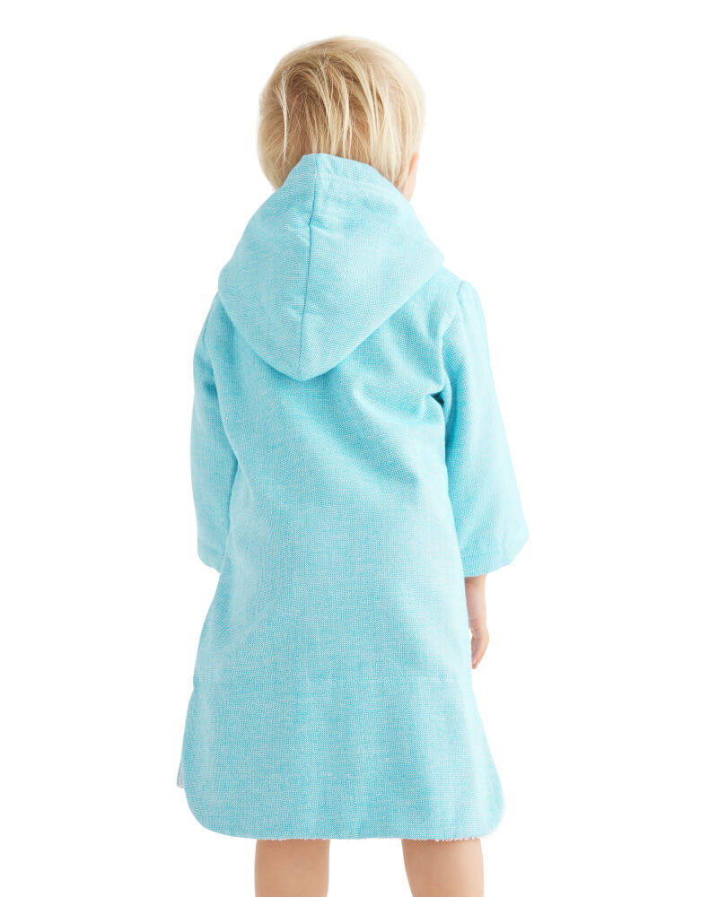 MENORCA Baby Terry Hooded Towel: Aqua