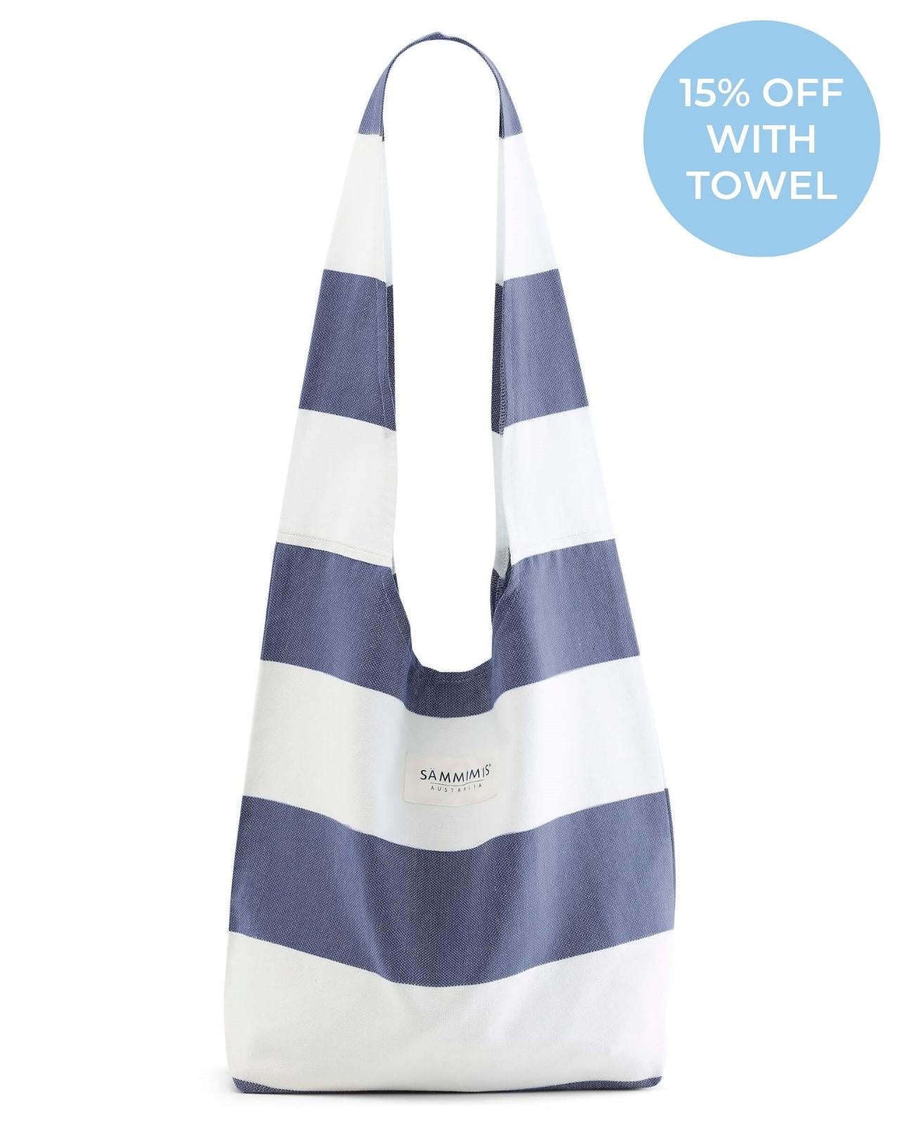 SANTORINI Bag: Navy/White