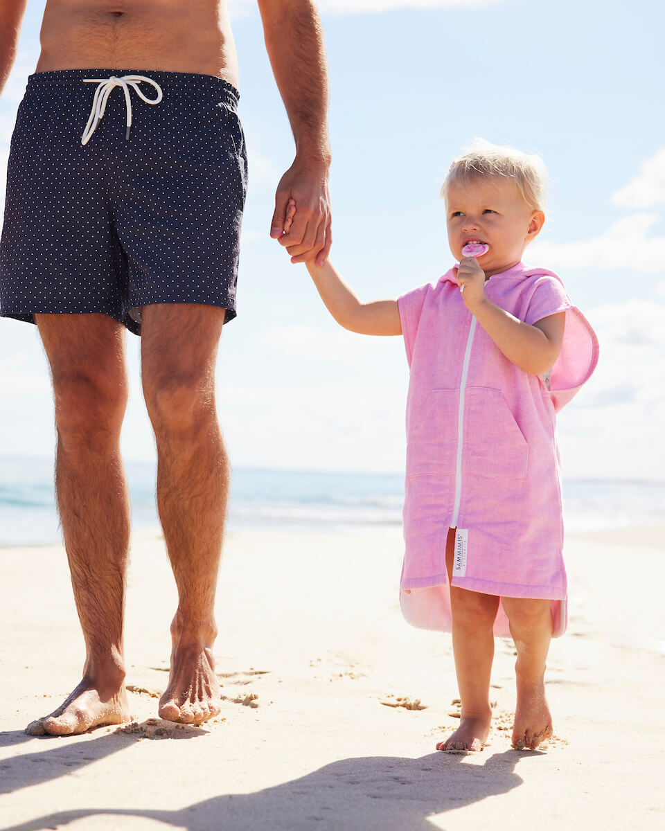 MONTEROSSO Baby Sleeveless Terry Hooded Towel: Pink