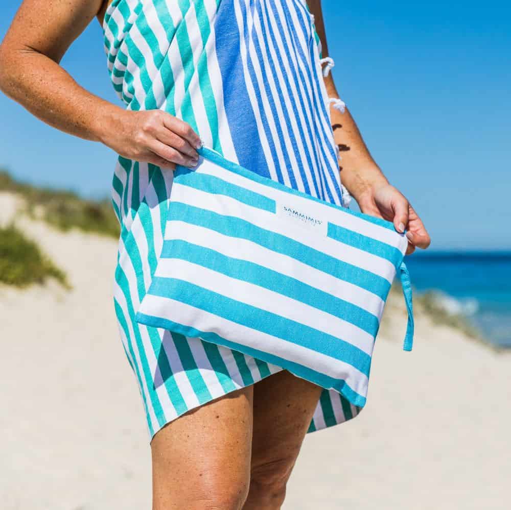 POROS Maxi Wet Bag: Aqua/White