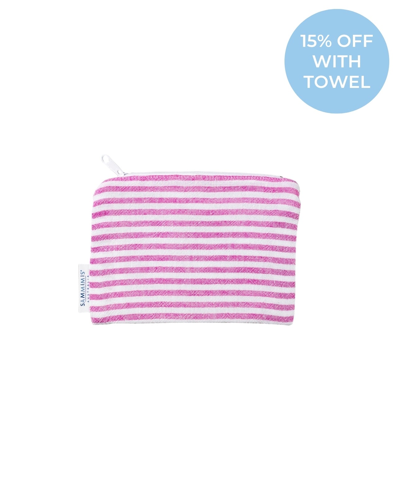 IOS Mini Wet Bag: Fuchsia/White