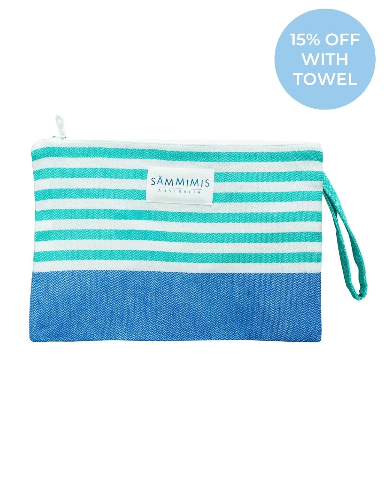 MAYO Swimsuit Wet Bag: Royal Blue/Sea Green